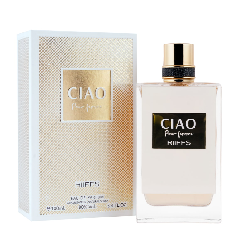 Ciao pour femme by Riiffs Parfums 100ml Eau de Parfum neroli petitgrain jasmine peony freesia marshmallow musk