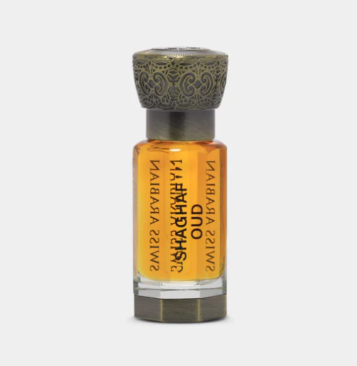 Shaghaf Oud 12ml concentrated perfume oil gourmand vanilla oud with saffron praline and rose