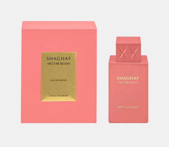 Shaghaf Nectar Blush 75ml Eau de Parfum pear yuzu apple neroli elderflower gardenia magnolia orange blossom vanilla tonka peru balsam
