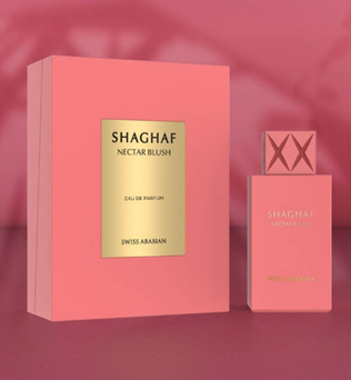 Shaghaf Nectar Blush 75ml Eau de Parfum pear yuzu apple neroli elderflower gardenia magnolia orange blossom vanilla tonka peru balsam