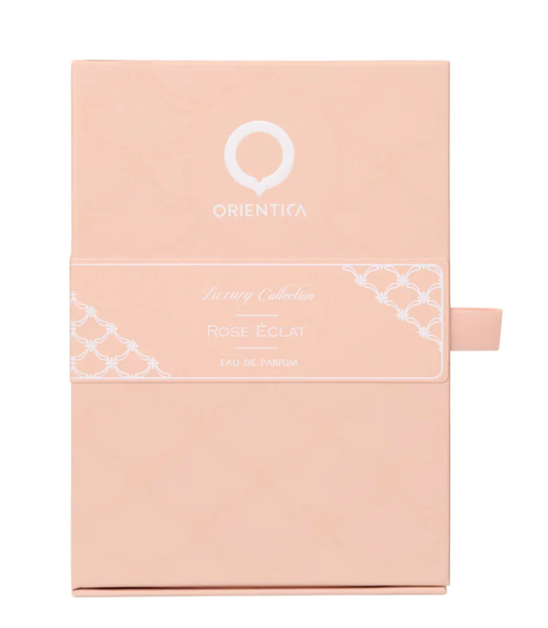 Rose Éclat by Orientica Luxury Collection 80ml Eau de Parfum bergamot peach blossom grapefruit rose peony violet musk benzoin amber