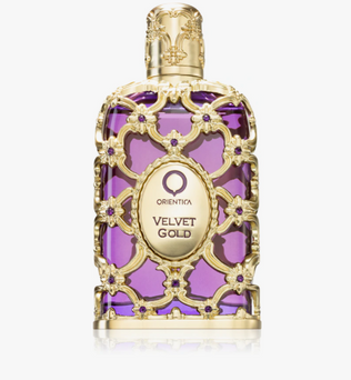 Velvet Gold by Orientica Luxury Collection 80ml Eau de Parfum caramel violet pink pepper powdery rose patchouli musk vanilla
