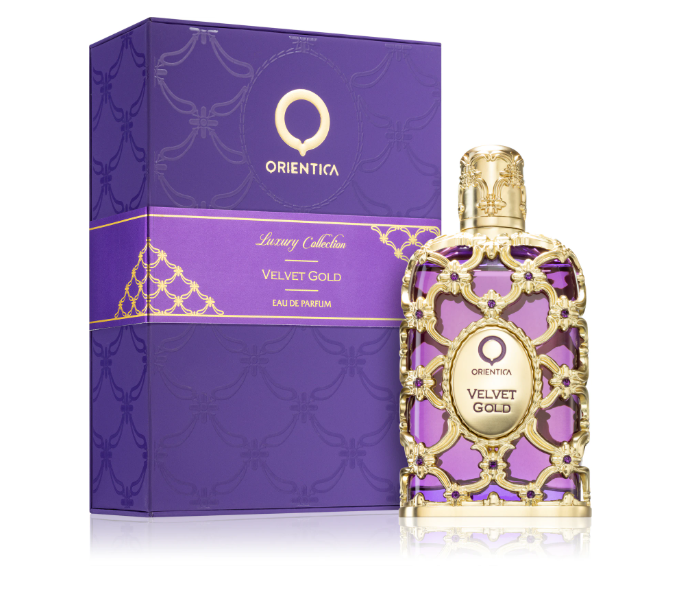 Velvet Gold by Orientica Luxury Collection 80ml Eau de Parfum caramel violet pink pepper powdery rose patchouli musk vanilla