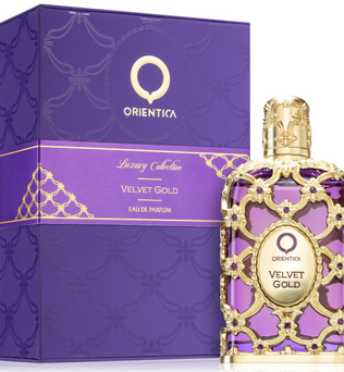 Velvet Gold by Orientica Luxury Collection 80ml Eau de Parfum caramel violet pink pepper powdery rose patchouli musk vanilla