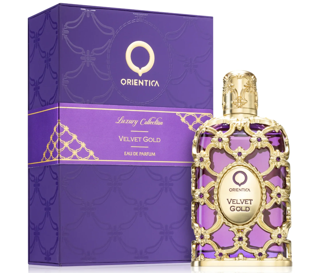 Velvet Gold by Orientica Luxury Collection 80ml Eau de Parfum caramel violet pink pepper powdery rose patchouli musk vanilla