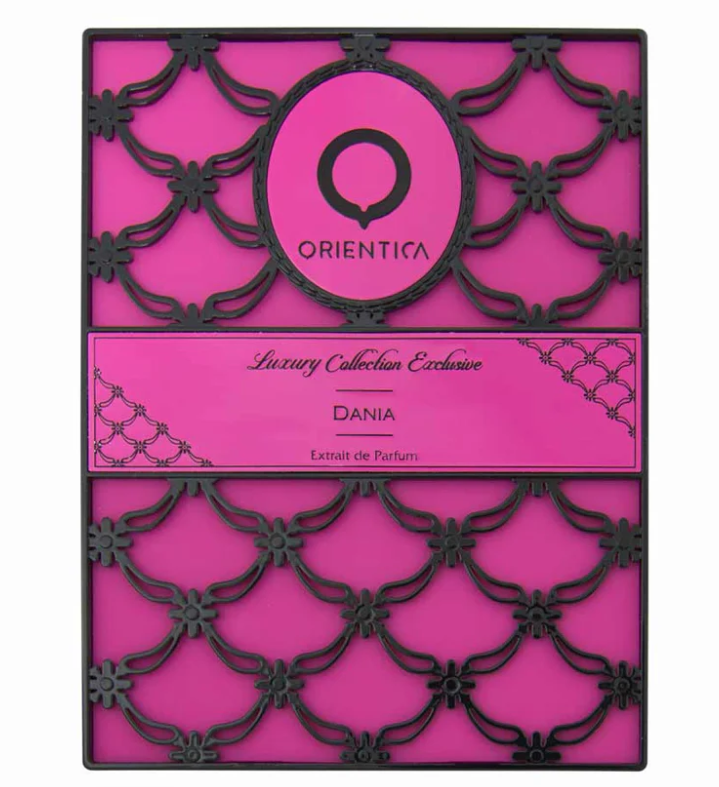 Dania by Orientica Luxury Collection 80ml Extrait de Parfum orange gardenia peach tuberose coconut vanilla sandlewood amber benzoin cedarwood