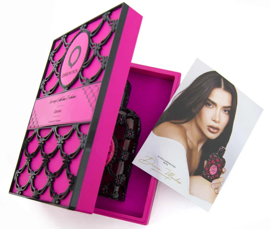 Dania by Orientica Luxury Collection 80ml Extrait de Parfum orange gardenia peach tuberose coconut vanilla sandlewood amber benzoin cedarwood