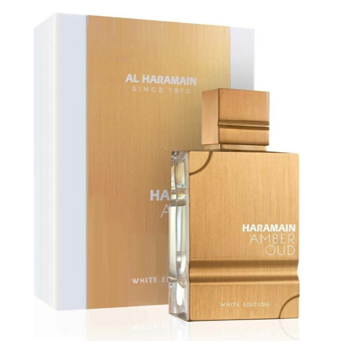 Amber Oud White Edition 60ml Eau de Parfum bergamot orange jasmine rose freesia cyclamen musk vanilla patchouli vetiver