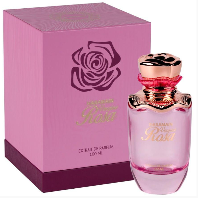 Vergine Rosa 100ml Extrait De Parfum Rose Woody Patchouli Coconut caramel white florals sandalwood warm powdery amber