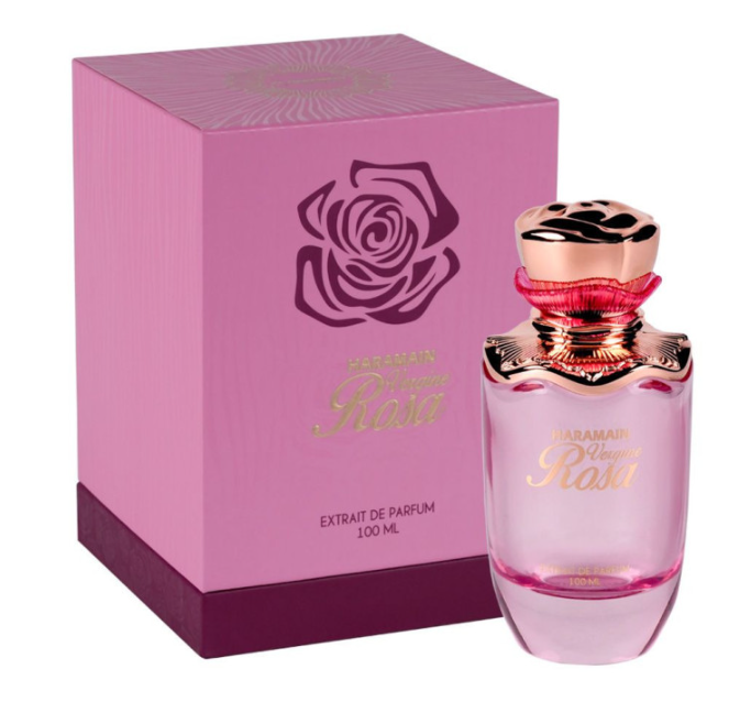 Vergine Rosa 100ml Extrait De Parfum Rose Woody Patchouli Coconut caramel white florals sandalwood warm powdery amber