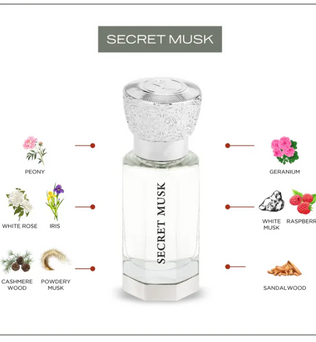 Secret Musk by Swiss Arabian 12ml Concentrated Perfume oil floral musk
