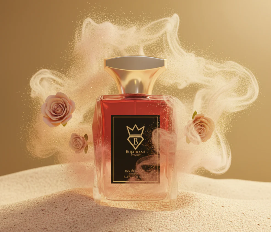 Bujairami Boujee 100ml Eau de Parfum litchi bergamot ginger peony rose cacao patchouli