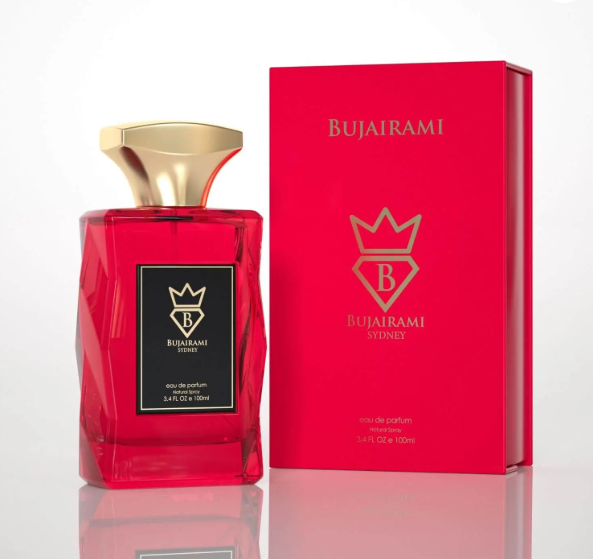 Bujairami Golden Night 100ml Eau de Parfum pear bergamot rose oud incense vanilla amber