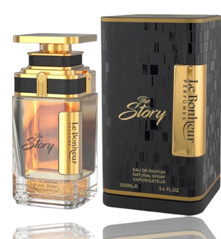 The Story by Le Bonheur 100ml Eau de Parfum olibanum aloe grapefruit coconut violet vetiver amber tonka vanilla cedarwood patchouli