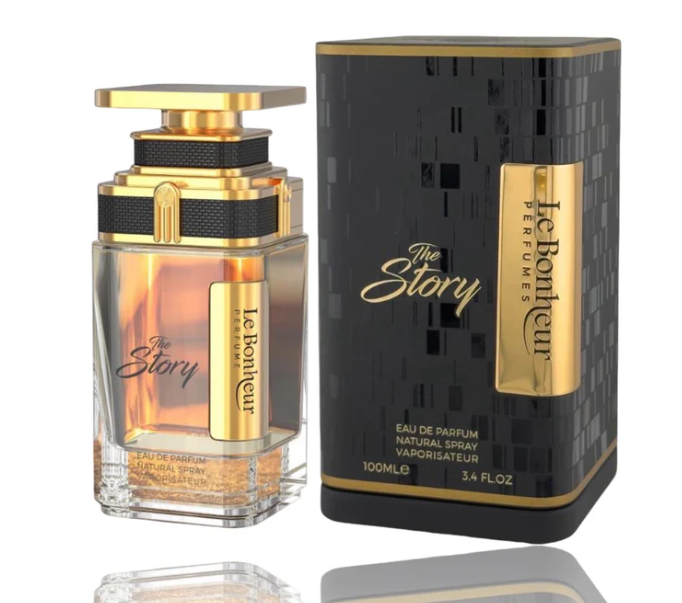 The Story by Le Bonheur 100ml Eau de Parfum olibanum aloe grapefruit coconut violet vetiver amber tonka vanilla cedarwood patchouli