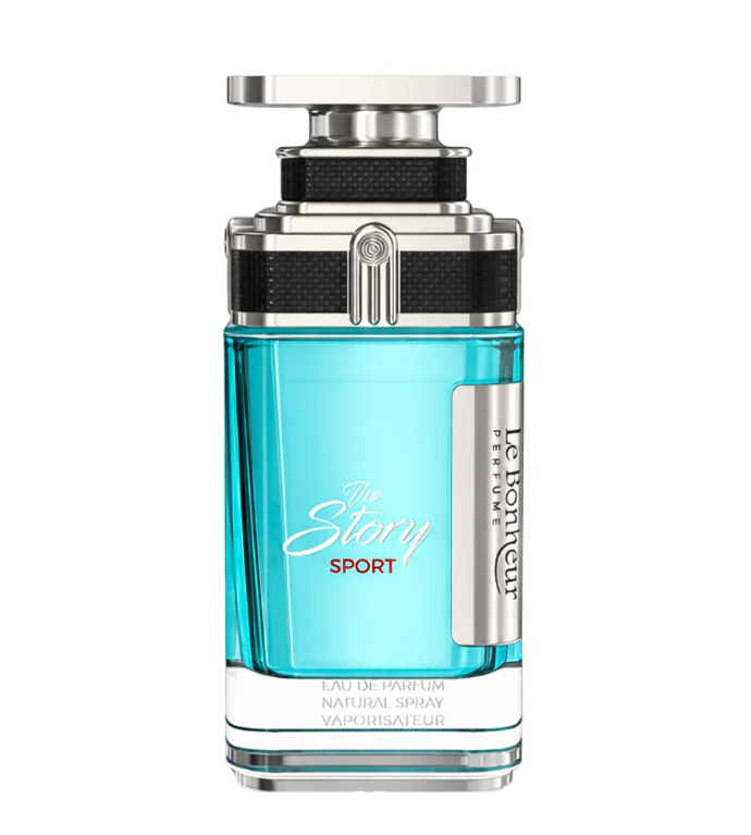 The Story Sport by Le Bonheur 100ml Eau de Parfum grapefruit fig pink pepper jasmine cedarwood amber
