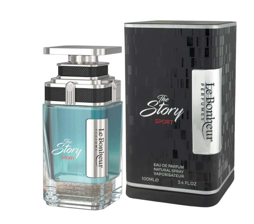 The Story Sport by Le Bonheur 100ml Eau de Parfum grapefruit fig pink pepper jasmine cedarwood amber