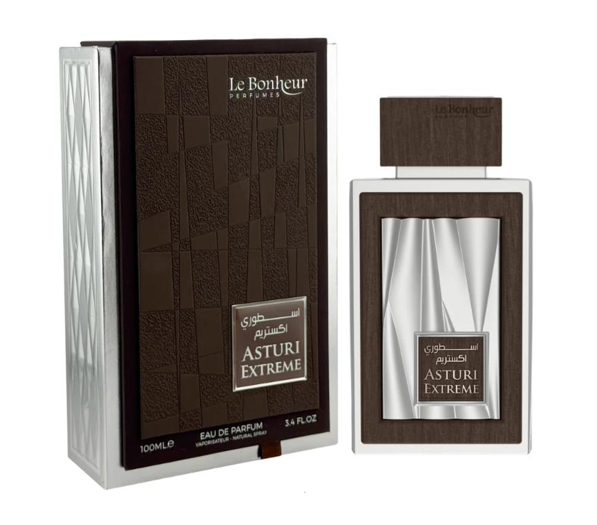 Asturi Extreme 100ml Eau de Parfum pink pepper cardamom citrus lavender patchouli ambrox vanilla vetiver dry woods