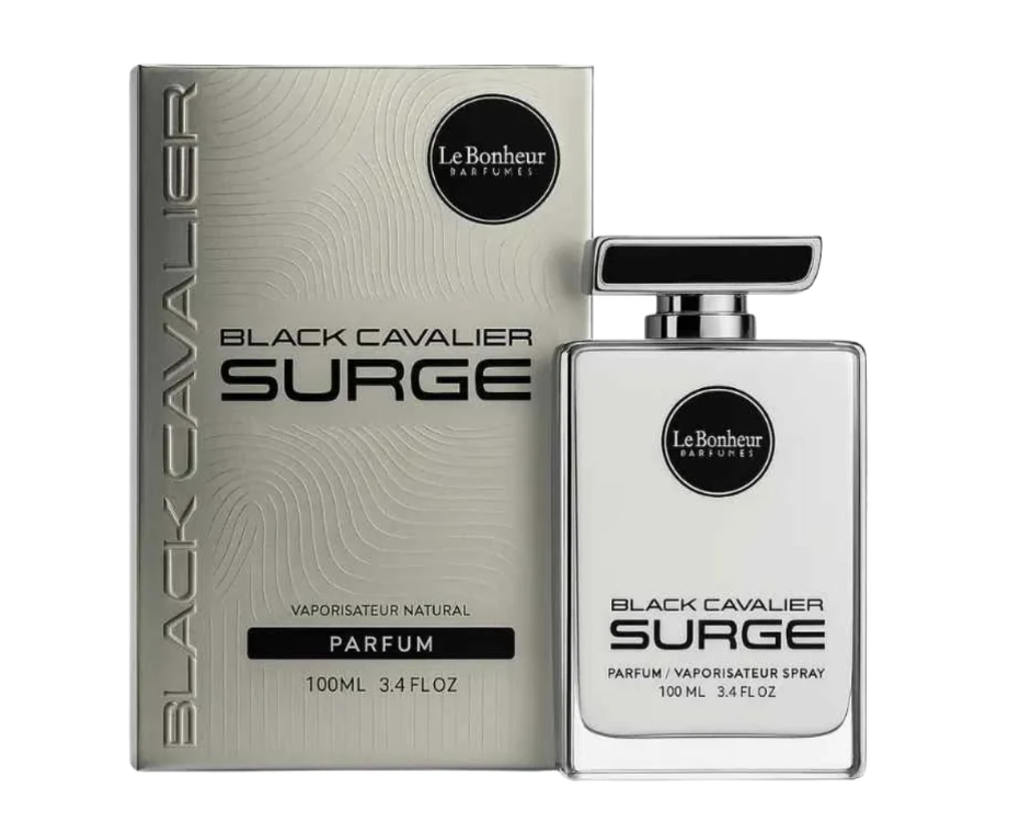 Black Cavalier Surge 100ml Eau de Parfum citrus ginger neroli frankincense tea guaic wood amber