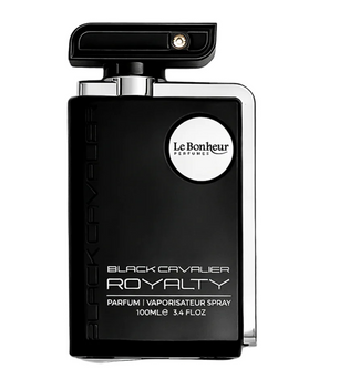 Black Cavalier Royalty by Le Bonheur 100ml Eau de Parfum bergamot lavender leather patchouli ginger amber vetiver