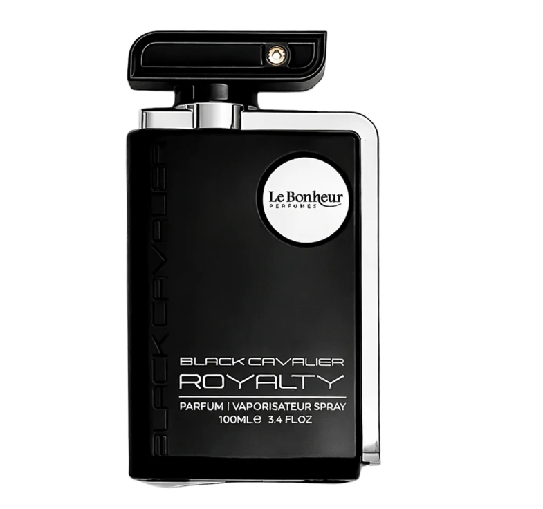 Black Cavalier Royalty by Le Bonheur 100ml Eau de Parfum bergamot lavender leather patchouli ginger amber vetiver