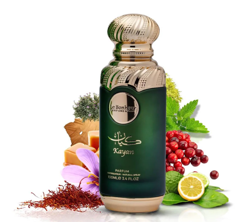 Kayan 100ml Eau de Parfum bergamot saffron oud amber pink pepper leather patchouli musk ambergris