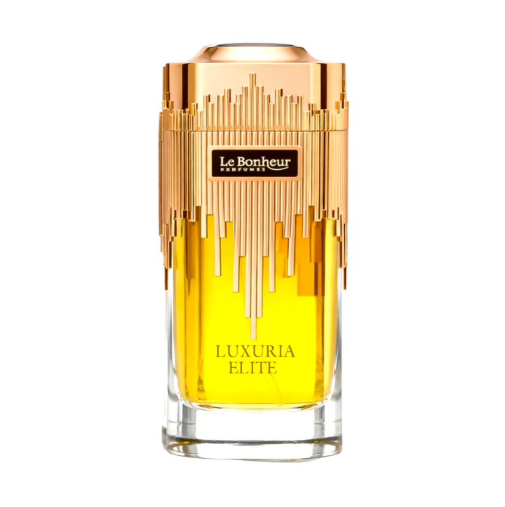 Luxuria Elite by Le Bonheur 100ml Eau de Parfum citrus nutmeg pink pepper cardamom saffron orris leather aromatic