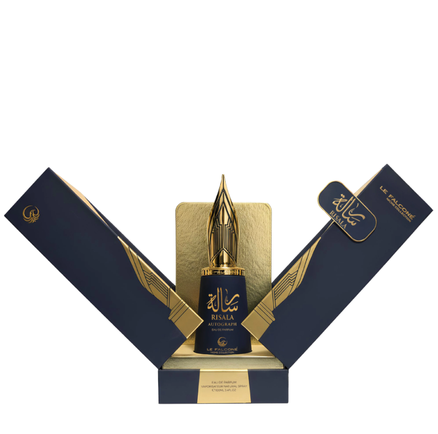Risala Autograph 100ml Eau de Parfum citrus blackcurrent apple thyme pink pepper oakmoss labdanum orange blossom lily coconut cedar ambergris moss leather amber mate tonka