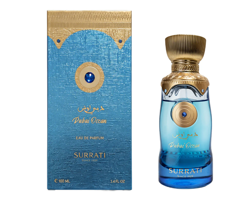 Dubai Ocean Eau de Parfum 100ml Fresh Aquatic, Floral Warm Resin Unisex Fragrance