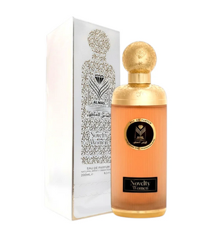 Novelty Women by Almas 200ml Eau De Parfum peach bergamot blackcurrent jasmine rose lily vanilla musk sandlewood