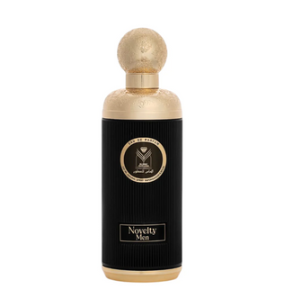 Novelty Men by Almas 200ml Eau De Parfum lemon bergamot black pepper lavender cedarwood nutmeg amber musk patchouli