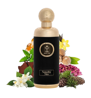 Novelty Men by Almas 200ml Eau De Parfum lemon bergamot black pepper lavender cedarwood nutmeg amber musk patchouli