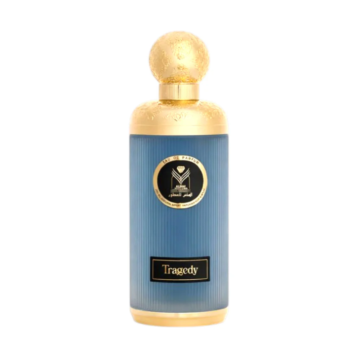 Tragedy by Almas 200ml Eau de Parfum bergamot black pepper lavender cinnamon patchouli geranium oud amber leather