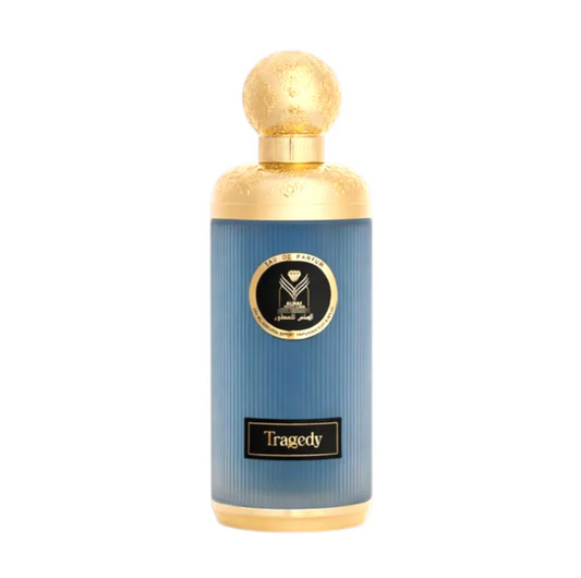 Tragedy by Almas 200ml Eau de Parfum bergamot black pepper lavender cinnamon patchouli geranium oud amber leather