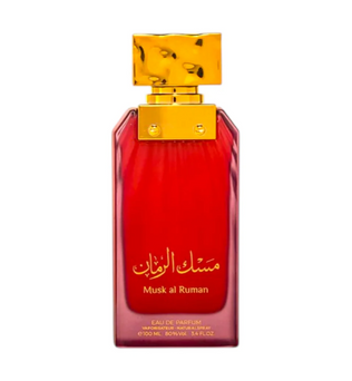 Musk Al Ruman 100ml Eau De Parfum by Almas fruity peach blackberry orange gooseberry freesia jasmine lily rose orchid amber cashmere patchouli sandlewood tonka