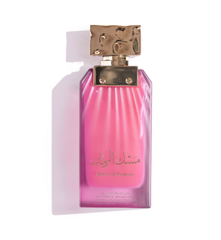 Musk Al Ruman 100ml Eau De Parfum by Almas fruity peach blackberry orange gooseberry freesia jasmine lily rose orchid amber cashmere patchouli sandlewood tonka