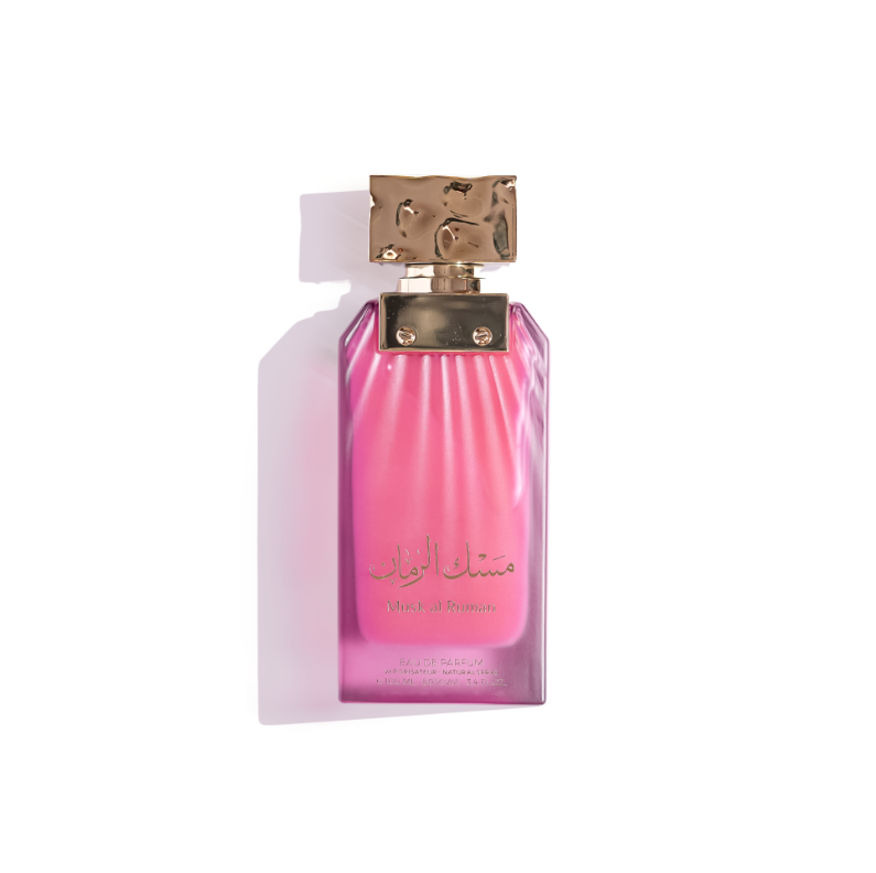 Musk Al Ruman 100ml Eau De Parfum by Almas fruity peach blackberry orange gooseberry freesia jasmine lily rose orchid amber cashmere patchouli sandlewood tonka