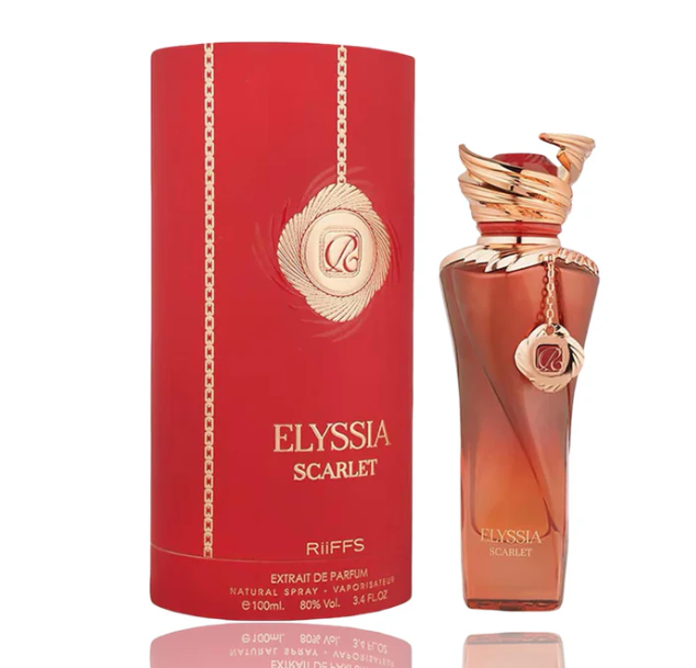Elyssia Scarlet by Riiffs |100ml Extrait De Parfum | black cherry pink pepper leather cream vanilla cashmere amber