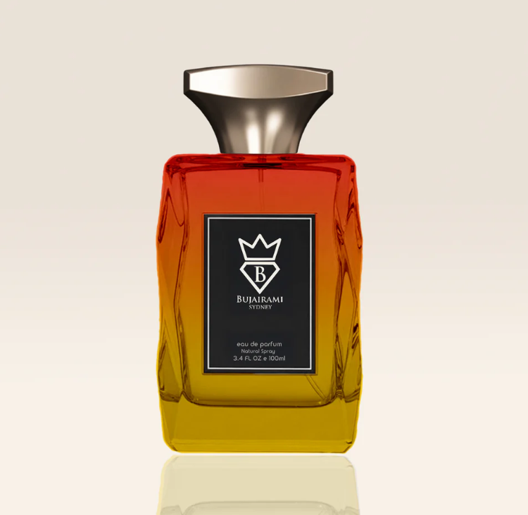 Bujairami Deep Love Gold 100ml Eau de Parfum juniper nutmeg coriander musk vanilla caramel woody notes