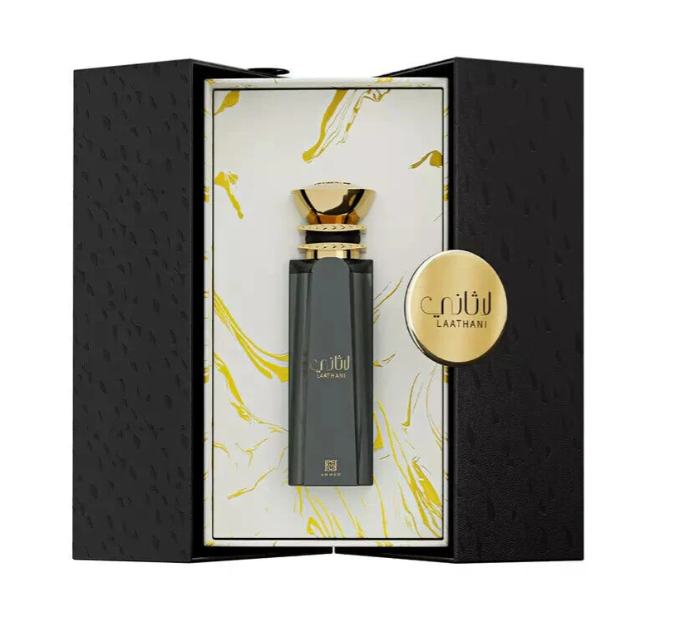 Laathani 80ml Extrait de Parfum fresh candied fruit pink pepper aromatic oud amber musk leather