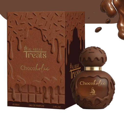 Al Absar Treats Chocoholic 100ml Eau de Parfum citrus Coffee Mocha Cream floral coconut milk caramle vanilla tonka sandlewood musk