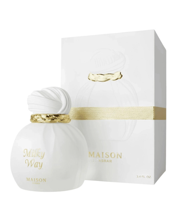 Milky Way by Maison Asrar 100ml Eau de Parfum caramel plum milk ylang ylang jasmine orris cashmere tonka vanilla sandlewood