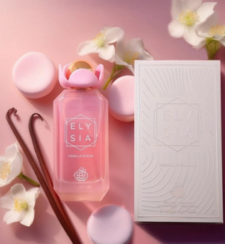 Vanilla Sugar Elysia 100ml Eau de Parfum vanilla pear marshmallow violet rum ylang ylang bubblegum jellybean caramel jasmine sugar tonka sandlewood perfume fragrance