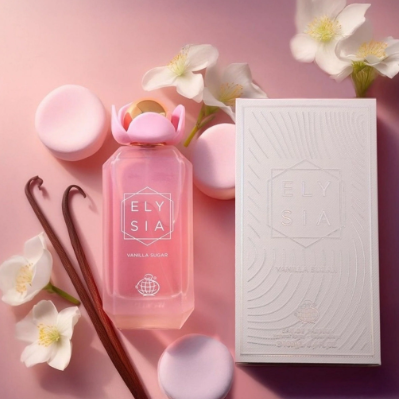 Vanilla Sugar Elysia 100ml Eau de Parfum vanilla pear marshmallow violet rum ylang ylang bubblegum jellybean caramel jasmine sugar tonka sandlewood perfume fragrance