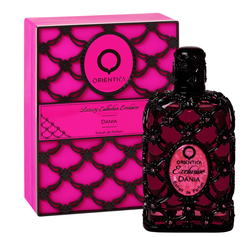 Dania by Orientica Luxury Collection 80ml Extrait de Parfum orange gardenia peach tuberose coconut vanilla sandlewood amber benzoin cedarwood