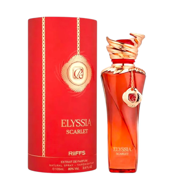 Elyssia Scarlet by Riiffs |100ml Extrait De Parfum | black cherry pink pepper leather cream vanilla cashmere amber