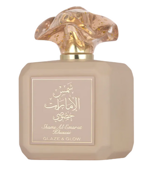 Shams Al Emarat Khususi Glaze and Glow 100ml Eau de parfum cinnamon apple pear vanilla sugar caramell cedarwood tonka cashmere