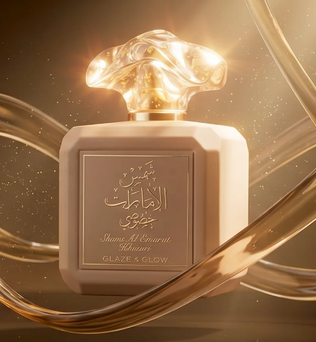 Shams Al Emarat Khususi Glaze and Glow 100ml Eau de parfum cinnamon apple pear vanilla sugar caramell cedarwood tonka cashmere