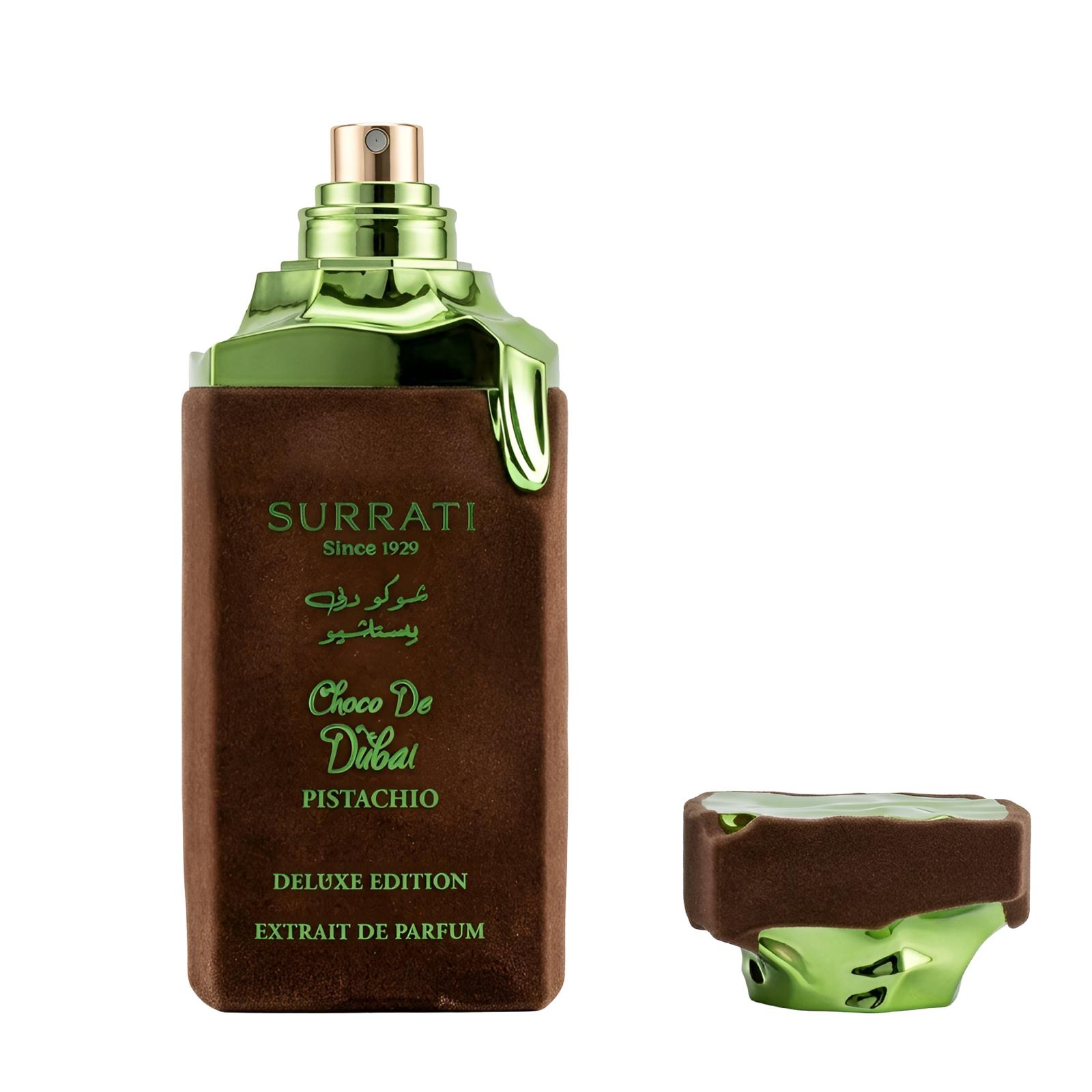 Surrati Choco de Dubai 100ml Eau de Parfum vanilla sweet caramel honey pistachio creamy milk chocolate musk