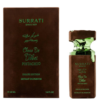 Surrati Choco de Dubai 100ml Eau de Parfum vanilla sweet caramel honey pistachio creamy milk chocolate musk